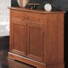 Classic wooden sideboard two doors in cherry finish