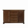 Credenza artigianale in legno cassetti centrali noce