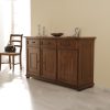 Credenza artigianale in legno tre ante noce