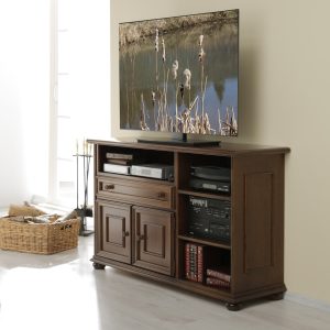 Credenza porta tv classica in legno noce