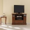 elegant classic style wooden TV stand in antique walnut finish